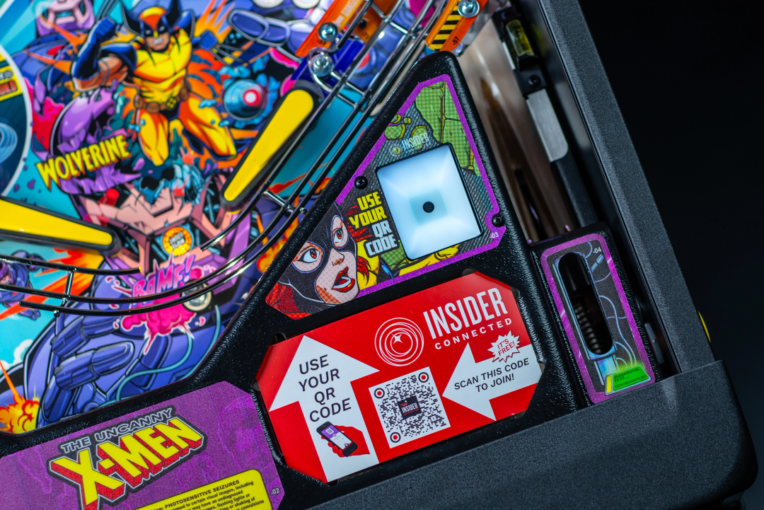 Insider Connected scanner on The Uncanny X-Men Pro pinball.