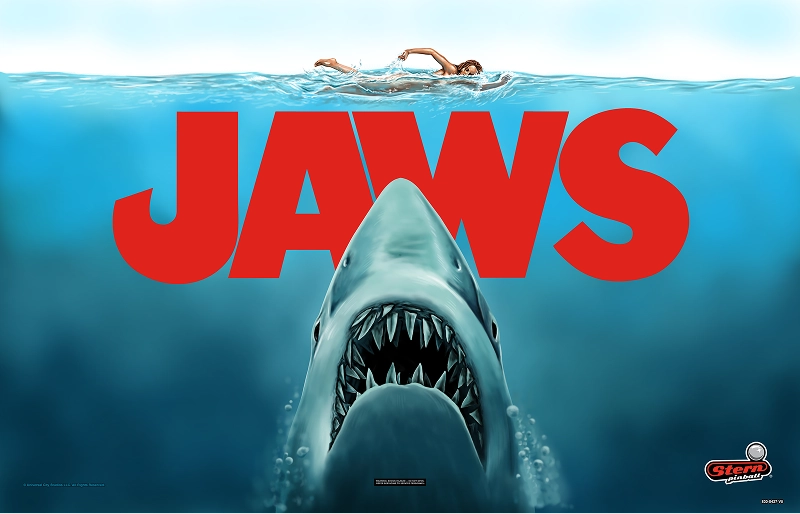 Jaws Pro Backglass Image. 