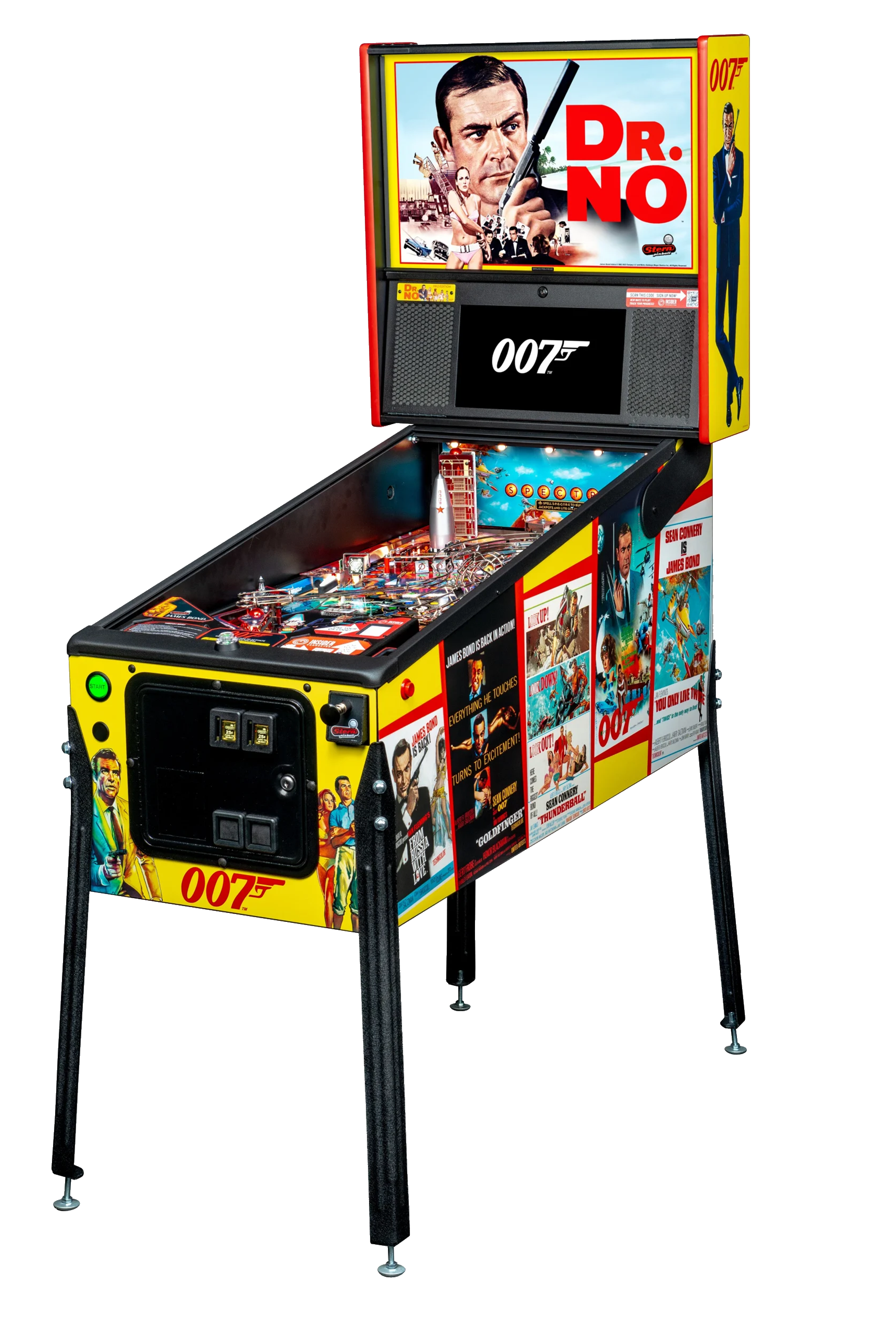 Left Facing James Bond 007 Pro pinball.