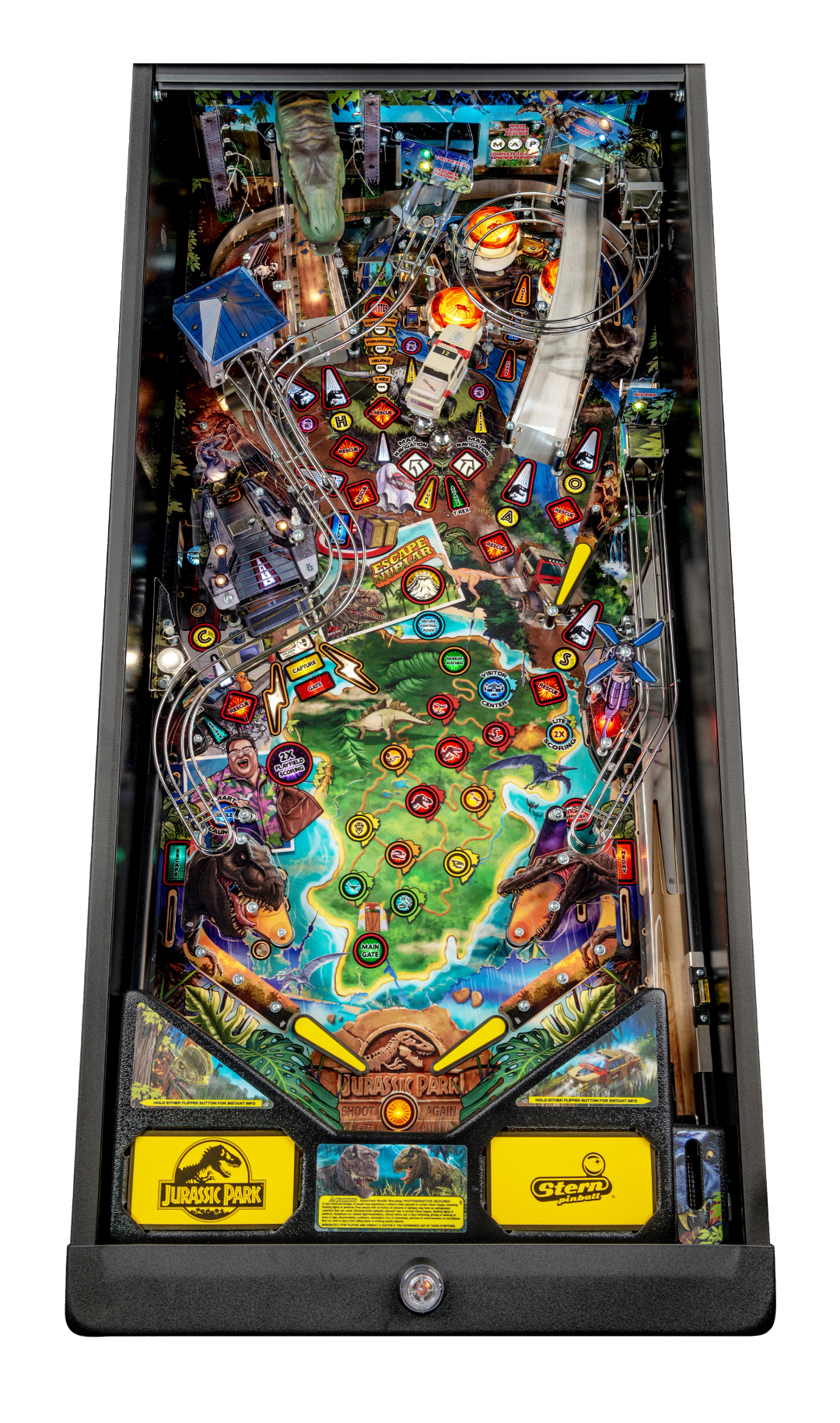 Jurassic Park Pro Pinball playfield