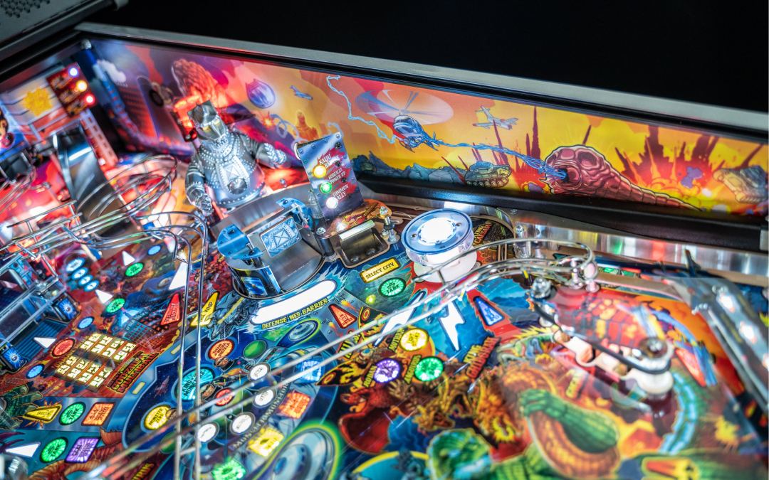 Limited art blades on Godzilla Limited Edition pinball.