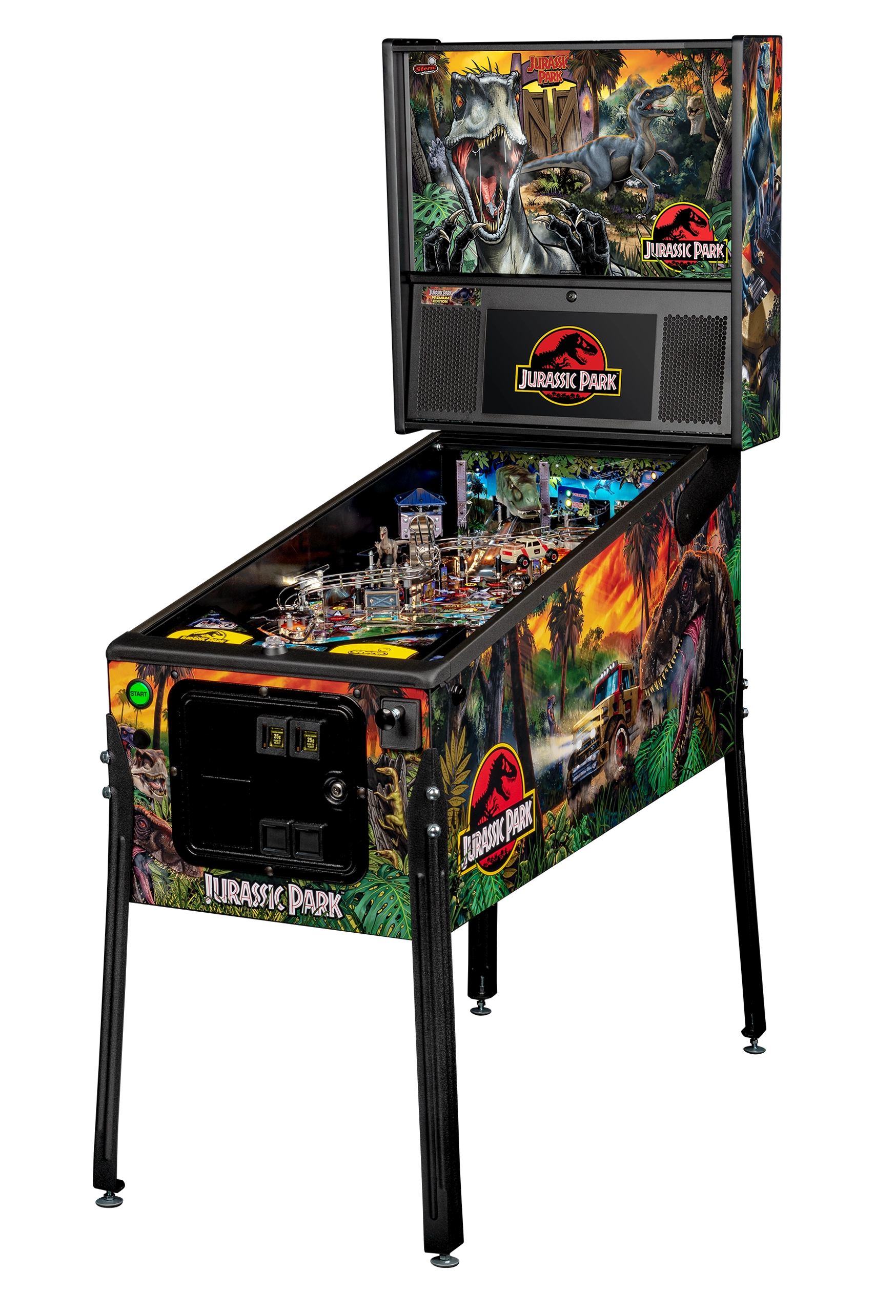 Left Facing Jurassic Park Premium pinball.
