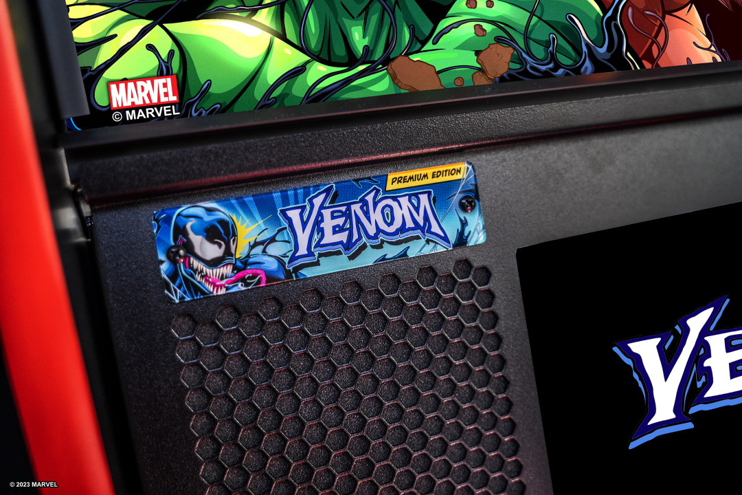 Speakers on Venom Premium Pinball Machine.