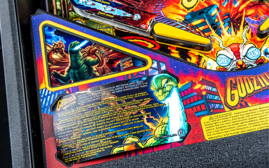 King Ghidorah on Godzilla Premium Pinball Machine