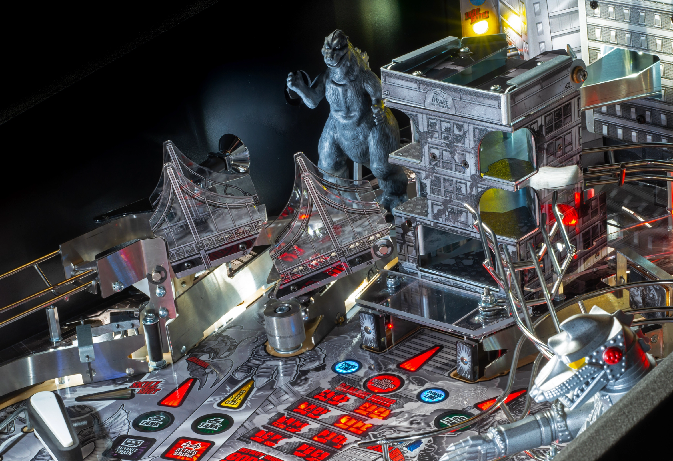 Motorized skyscraper on Godzilla Anniversary Edition