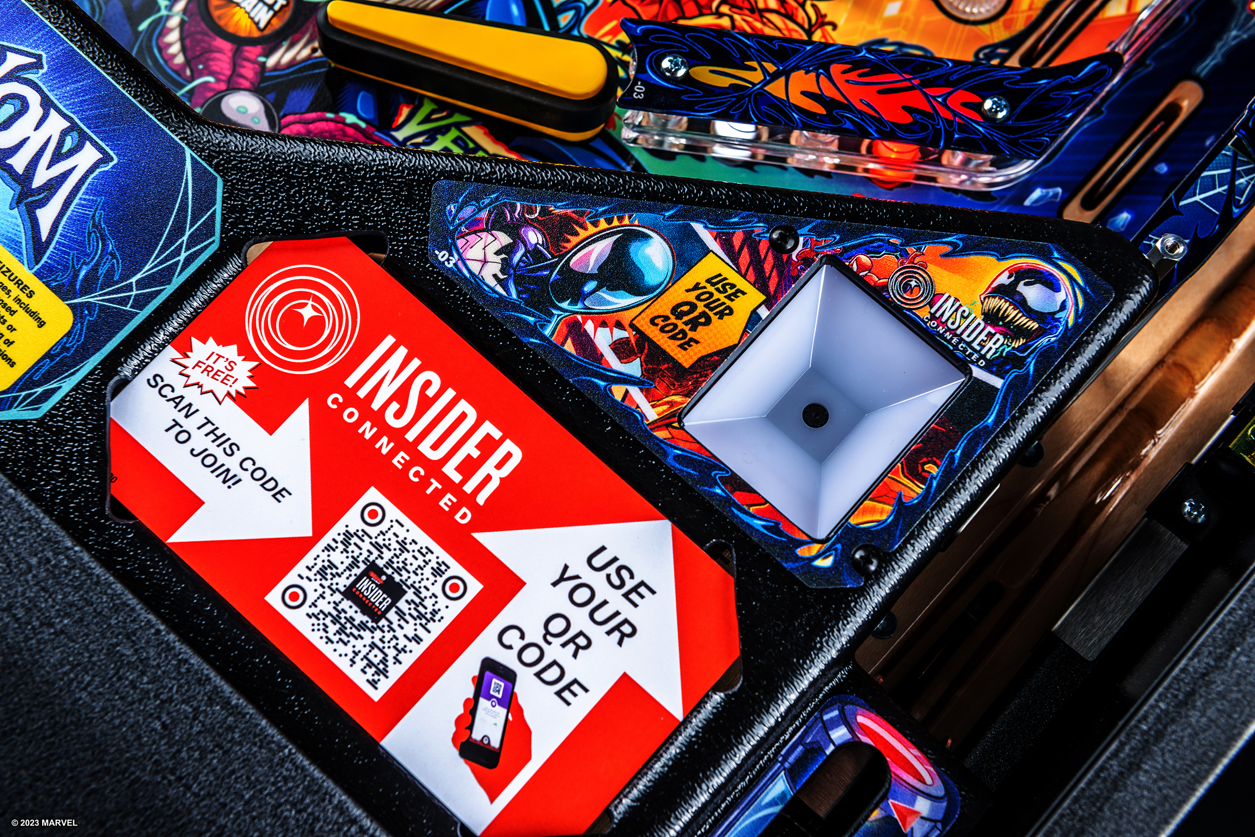Insider Connected scanner on Venom pinball machine.