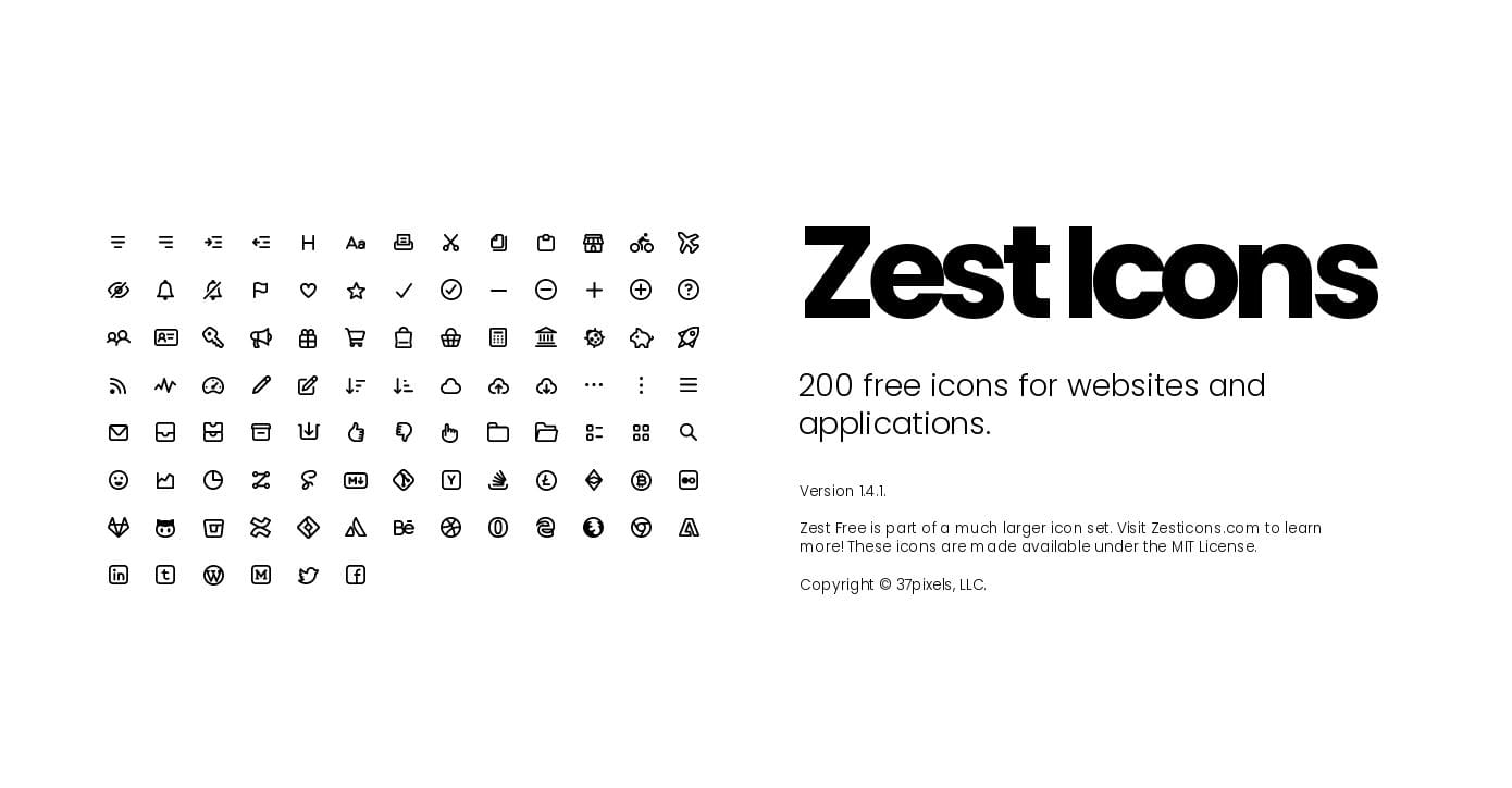 Zest icons