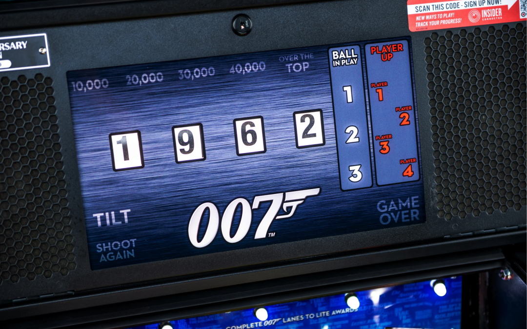 LCD on James Bond 007 Anniversary Edition pinball.