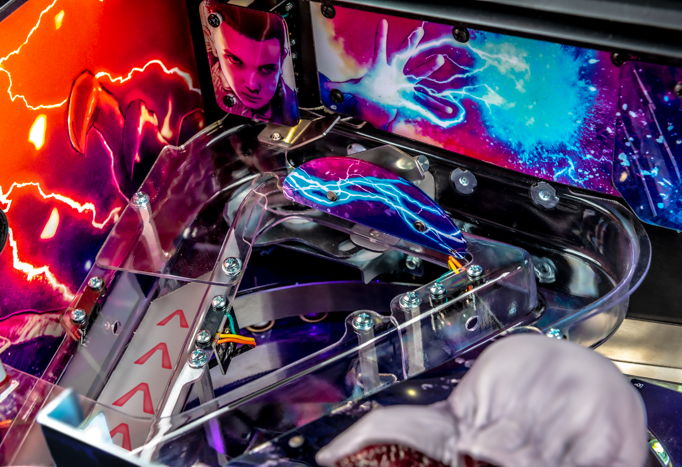 Left Ramp on Stranger Things Limited Edition pinball.