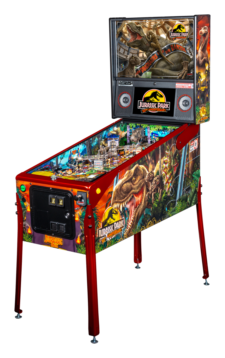 Left Facing Jurassic Park Anniversary Pinball