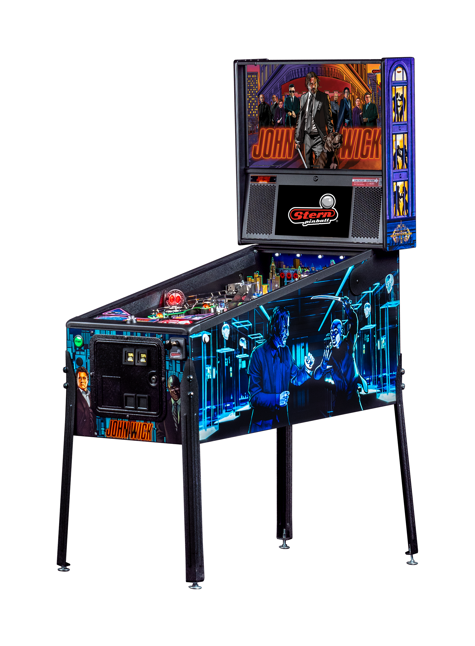 Left Facing John Wick Pro pinball.