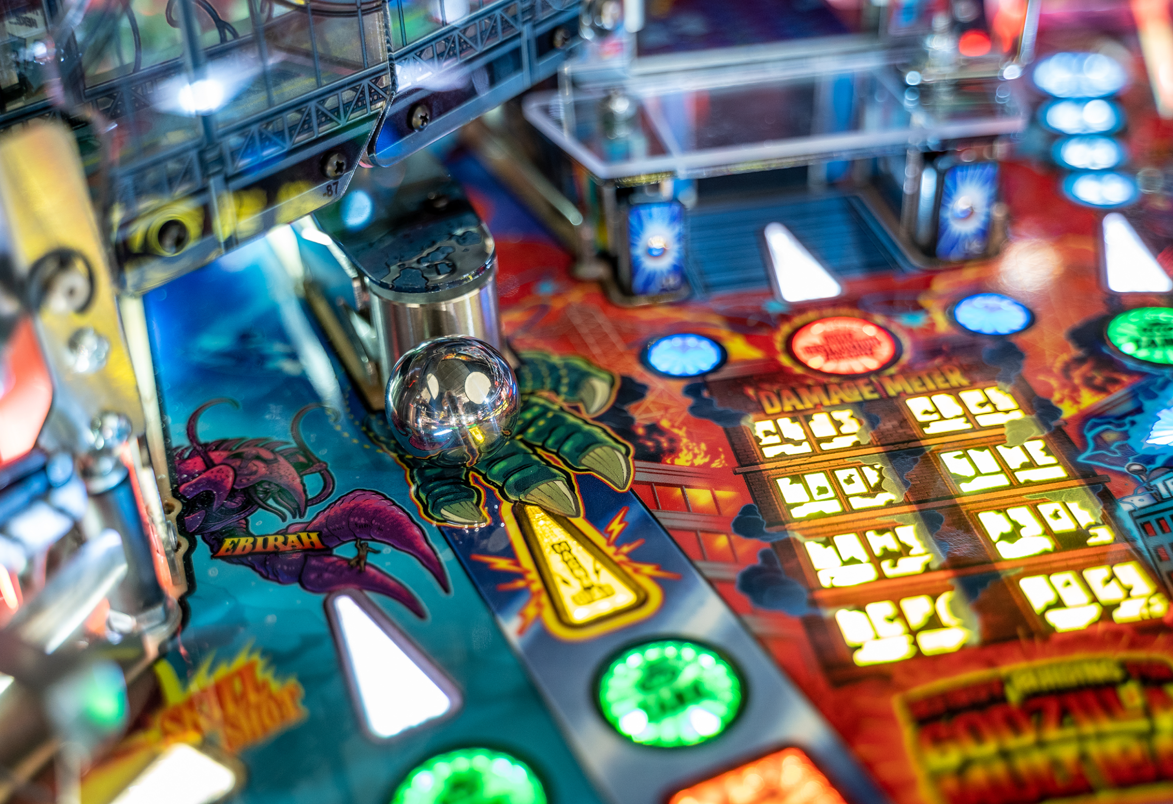 Magna grab on Godzilla Pro Pinball Machine