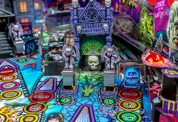 The crypt on Elvira's House of Horrors Limited Edition Pinball