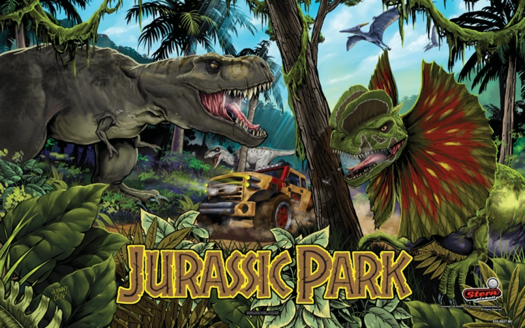 Jurassic Park Pro Backglass