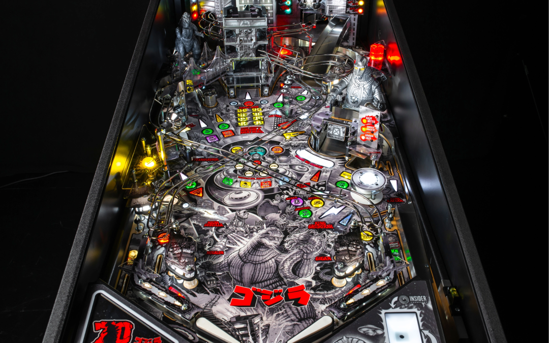 Greyscale playfield on Godzilla Anniversary Edition