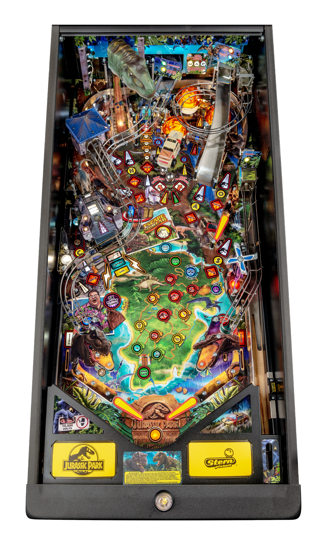 Jurassic Park Premium playfield.