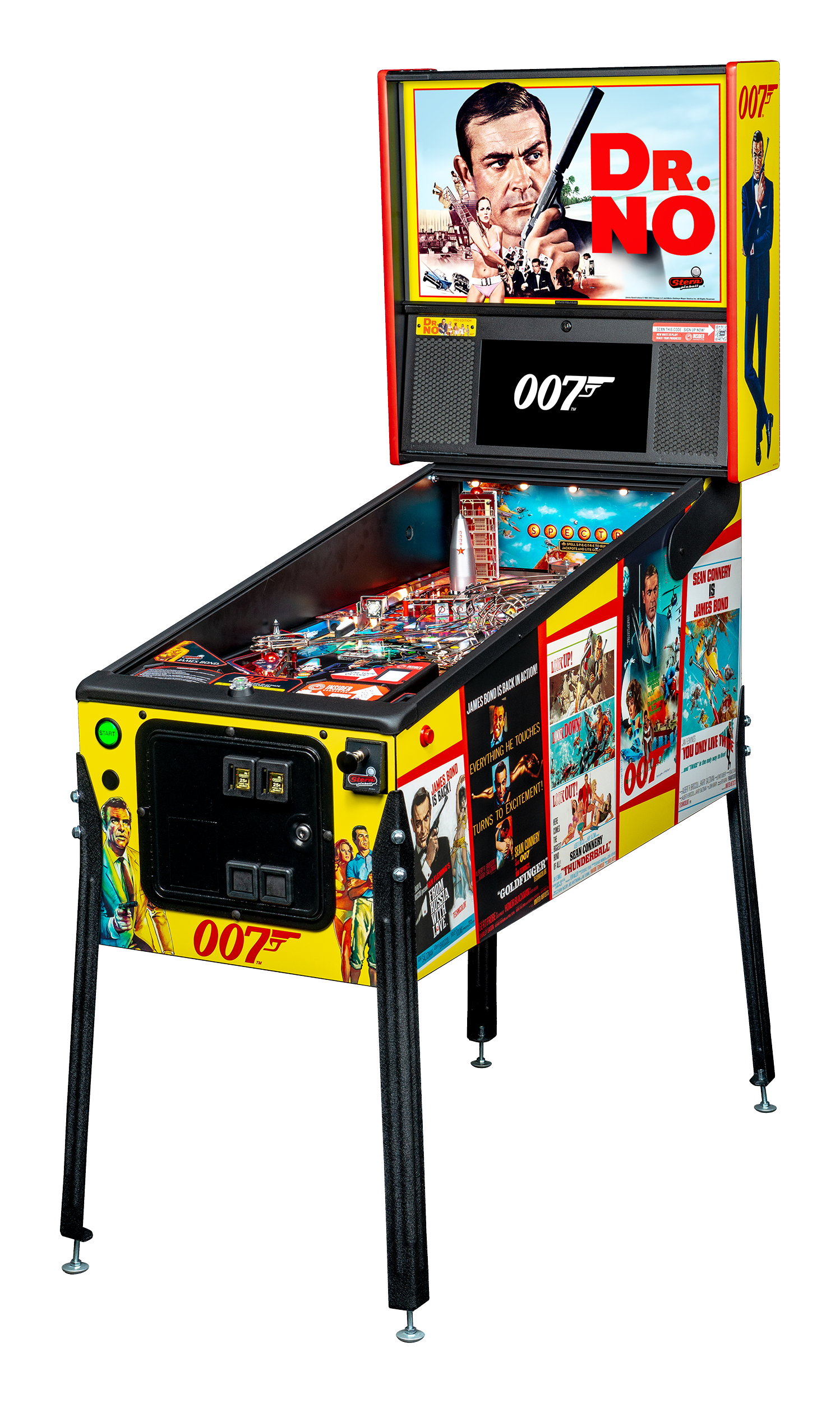 Left Facing James Bond 007 Pro pinball.