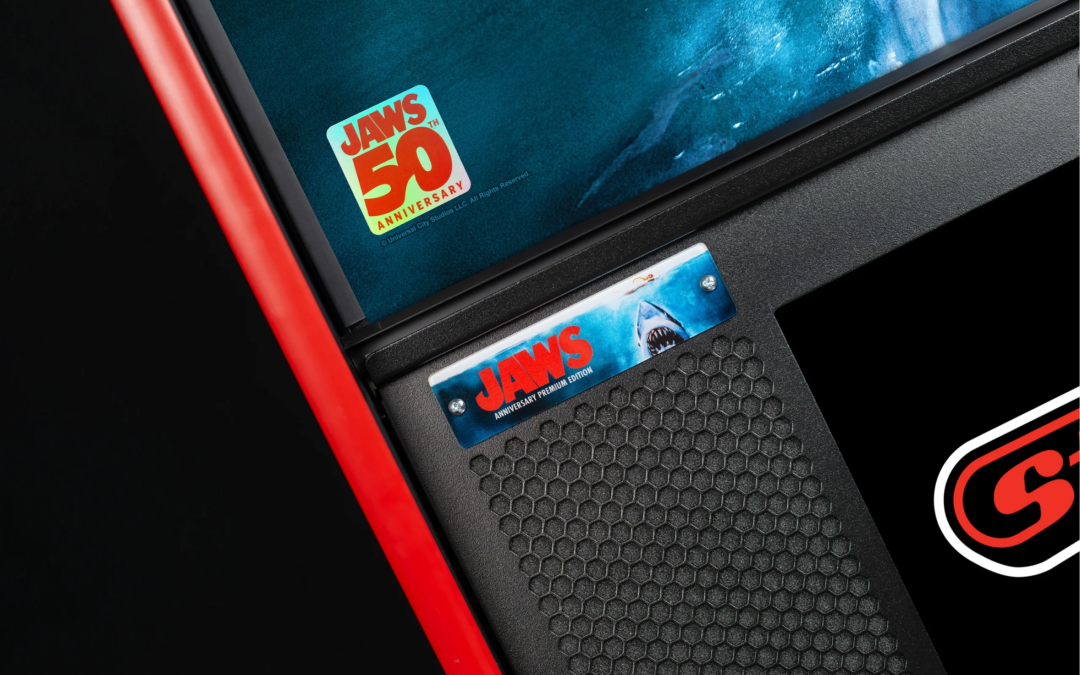 Speaker on Jaws Anniversary Edition pinball.