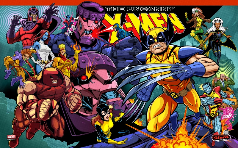 The Uncanny X-Men Pro Backglass