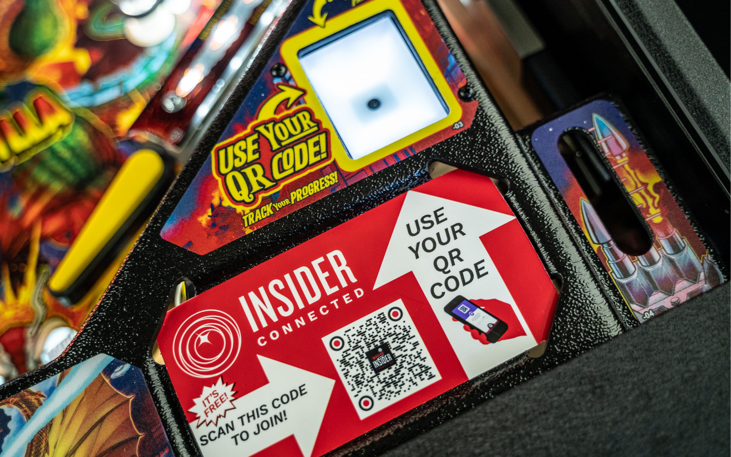 Insider Connected scanner on Godzilla Pro Pinball Machine