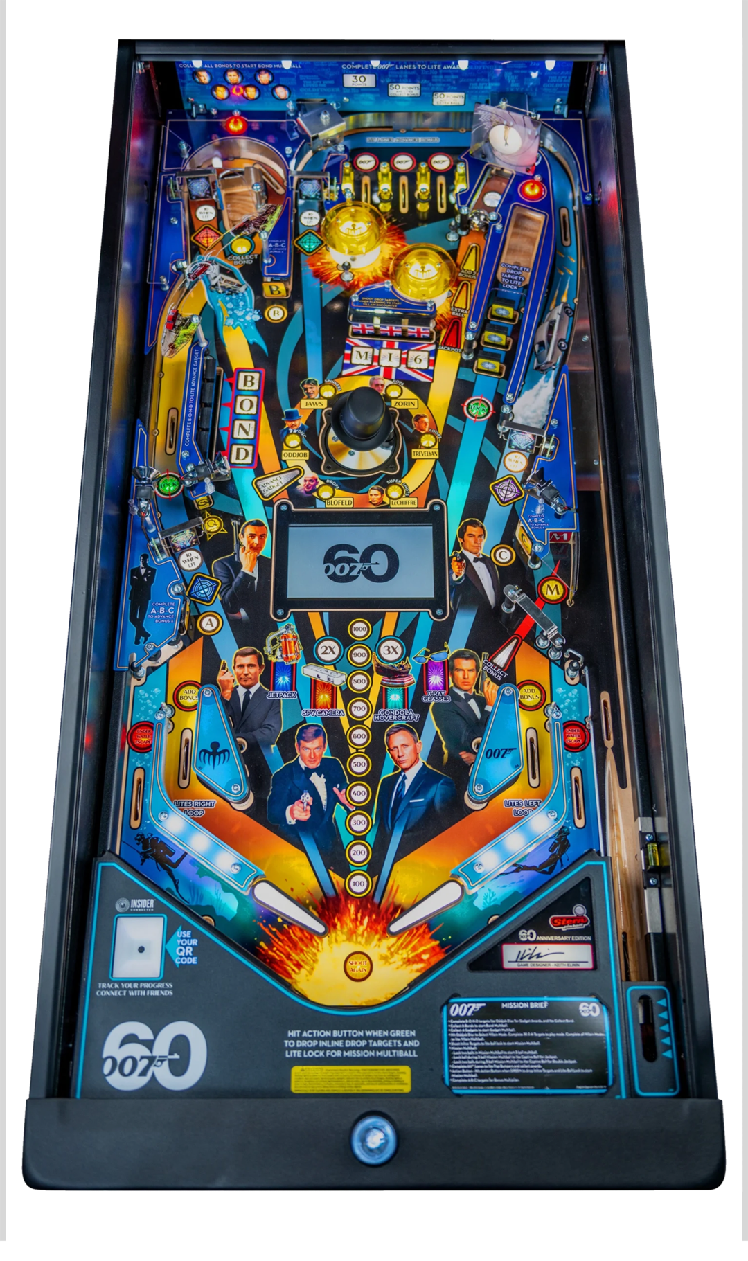 James Bond 007 Anniversary Edition playfield.