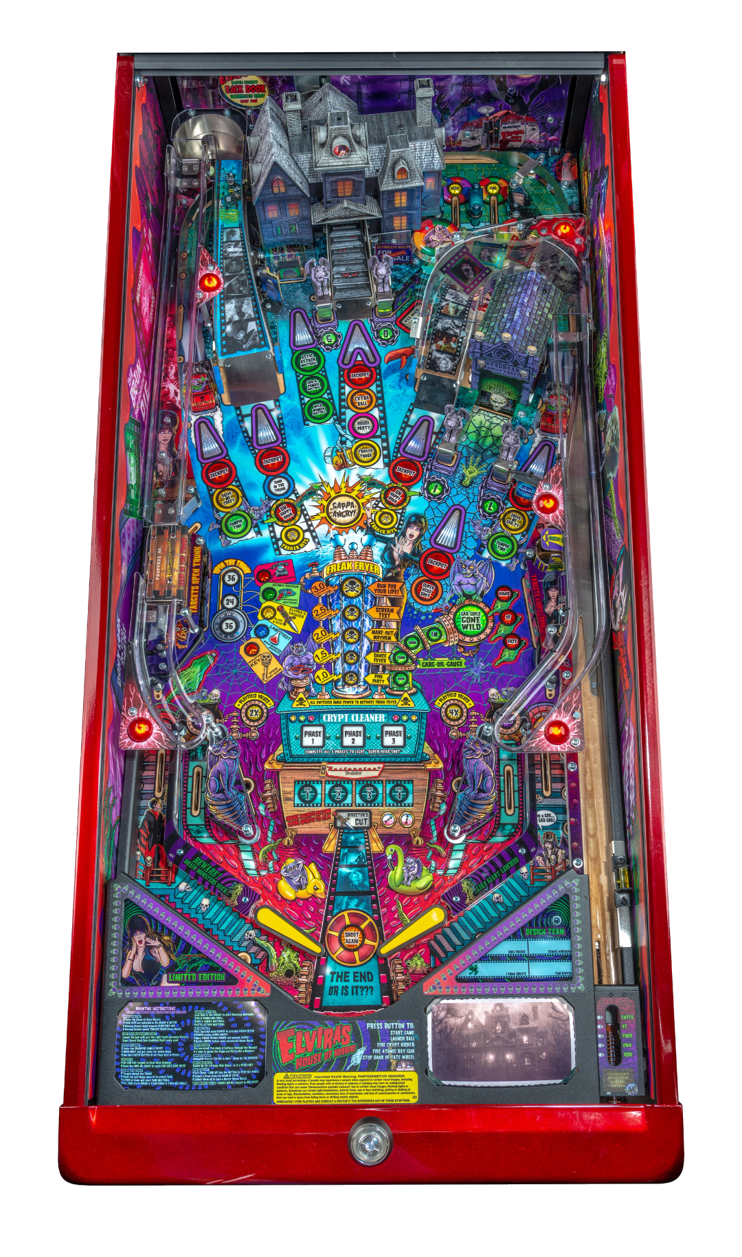 Elvira's House of Horrors Limited Edition playfield.