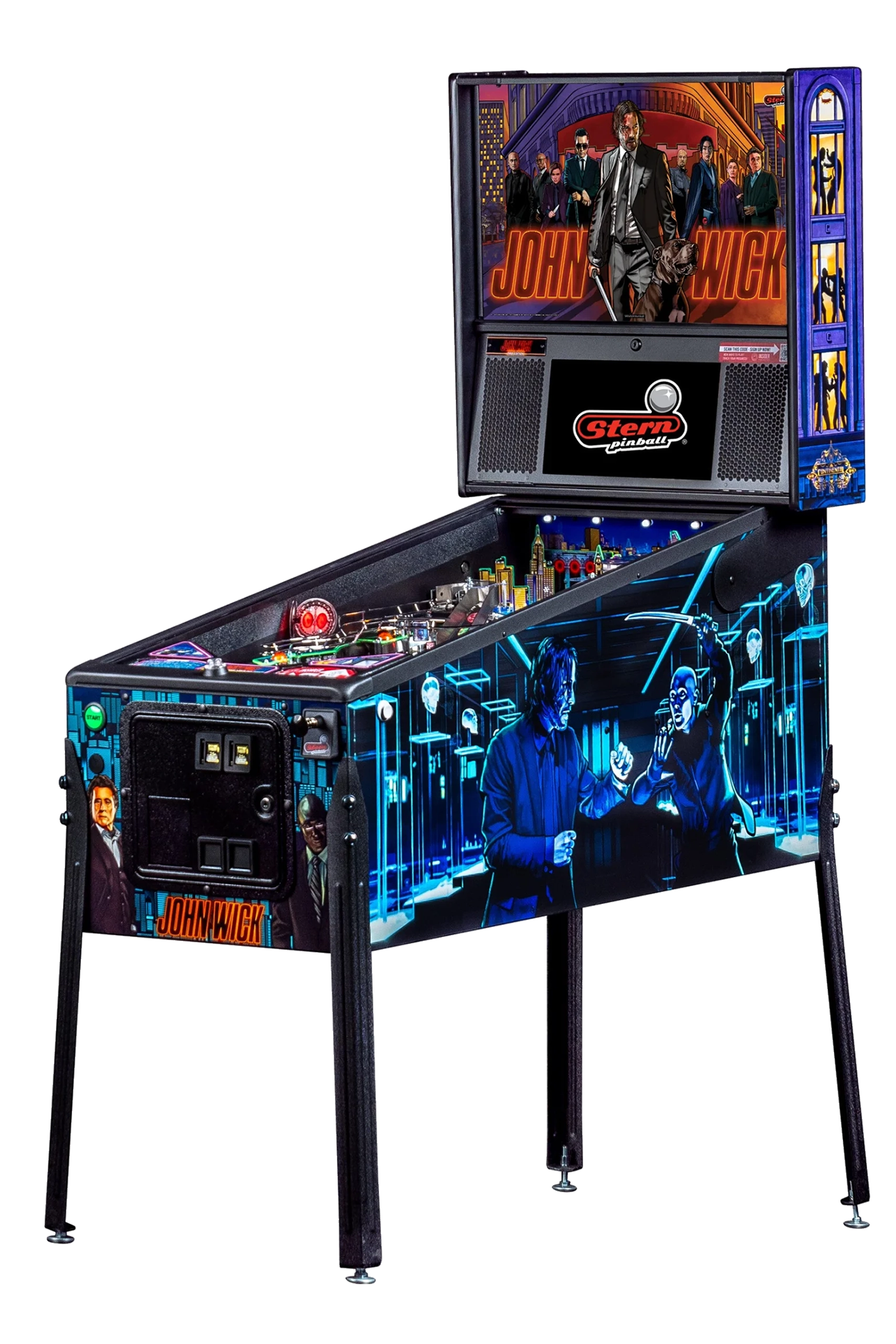 Left Facing John Wick Pro pinball.
