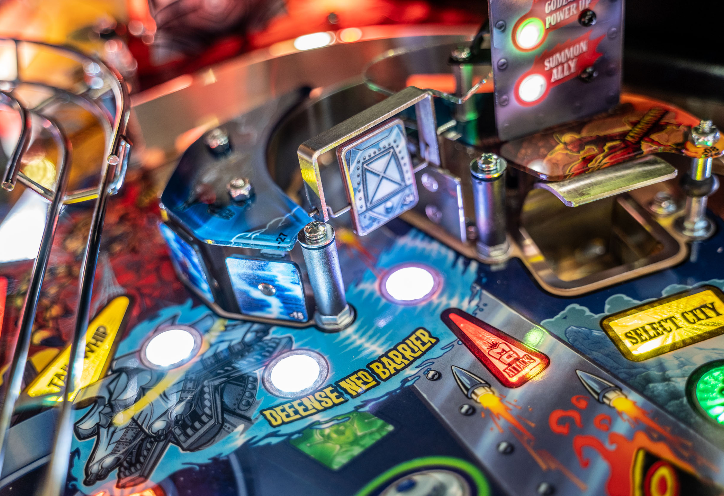 Mechagodzilla on Godzilla Pro Pinball Machine