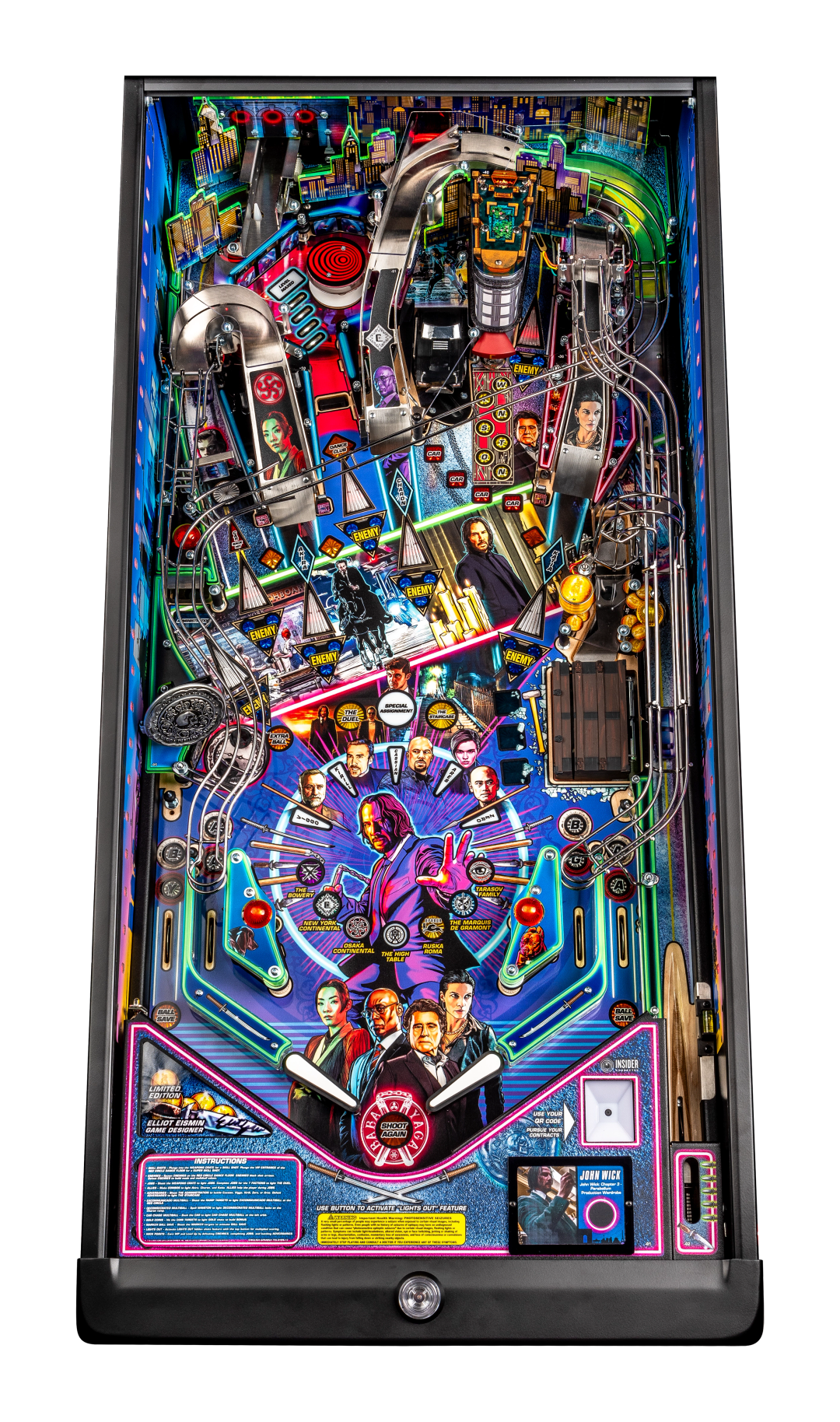 John Wick Limited Edition playfield.