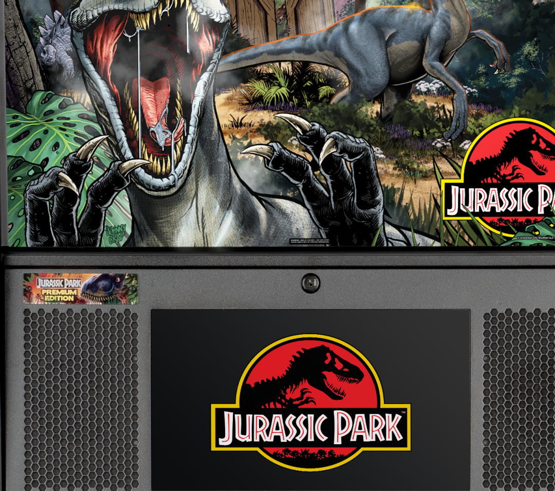 Speakers on Jurassic Park Premium Pinball