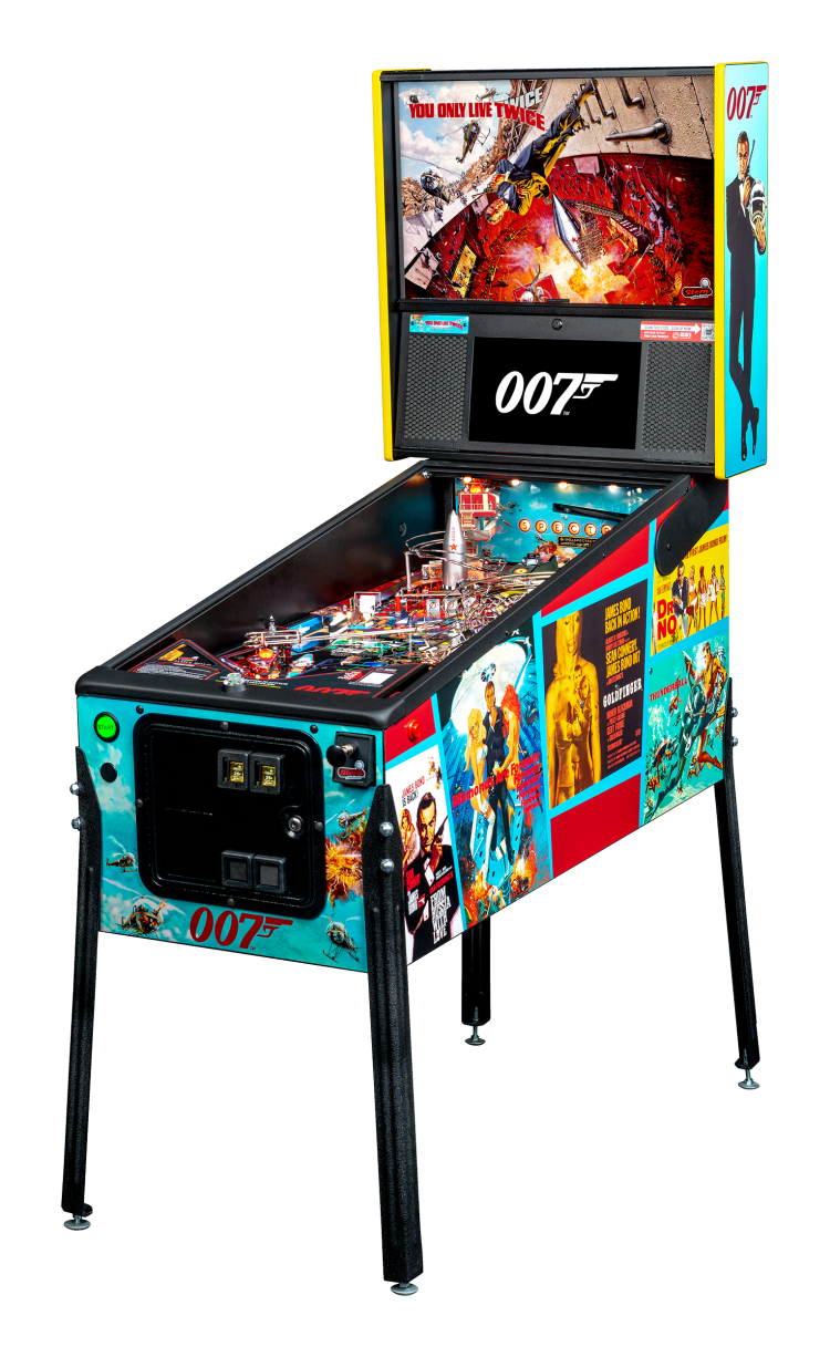 Left Facing James Bond 007 Premium pinball.