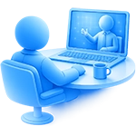 Image of an executive having a consulting meeting with a ucubed executive