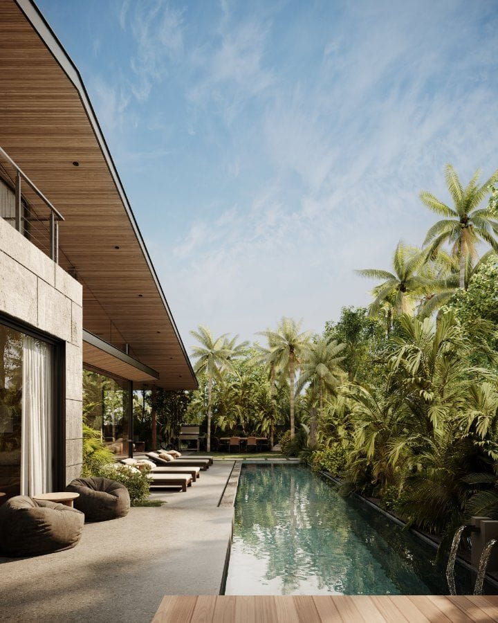 Perfect island vibes at LIOM Bali, with lush greens and a perfectly sized swimming pool