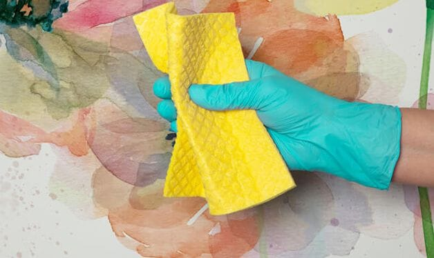 how to clean your wallpaper mural