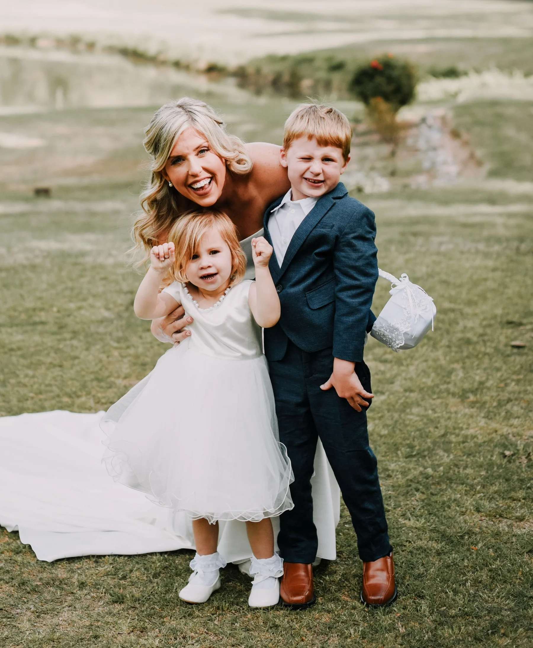 Holly with her children