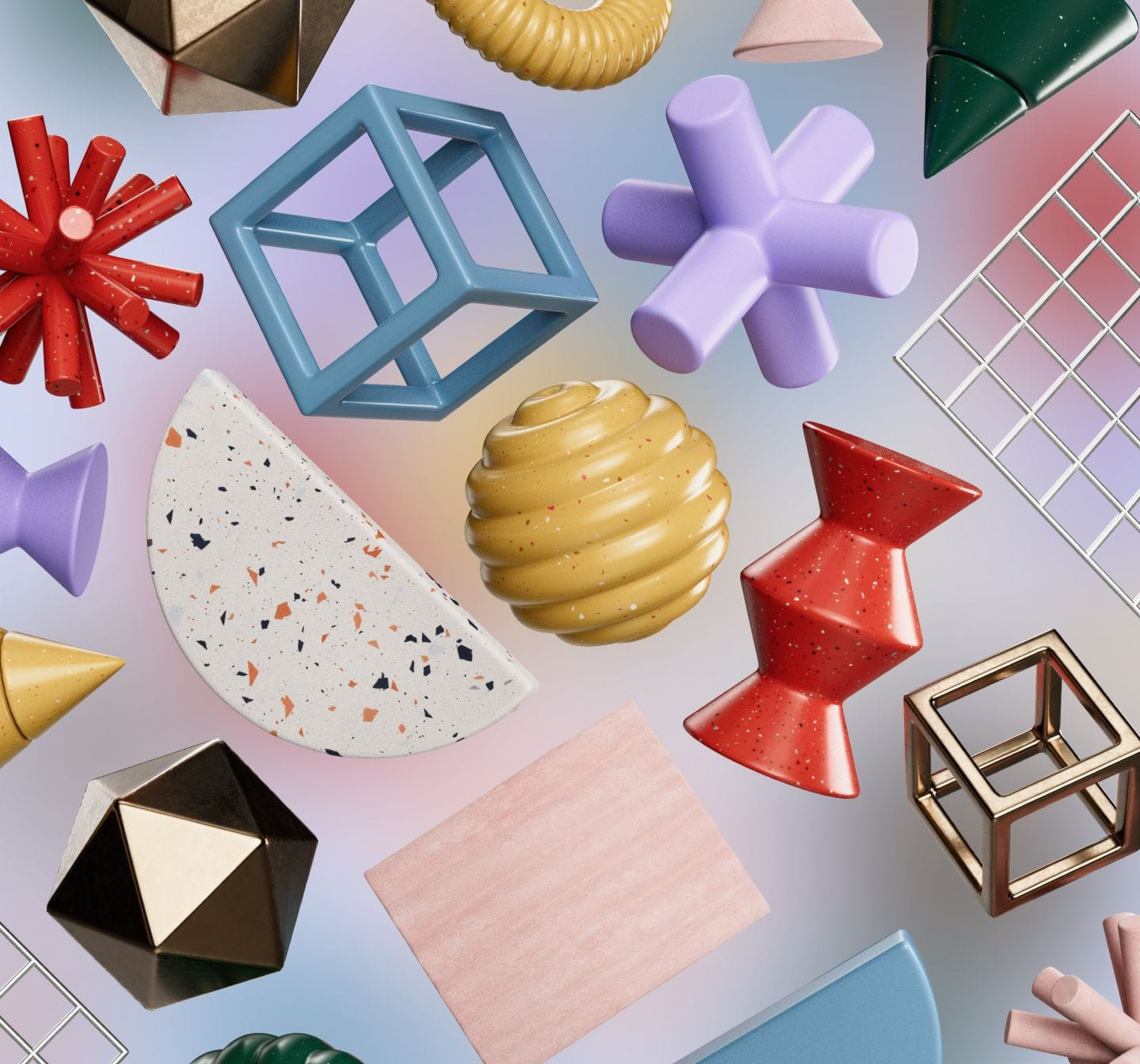 3D shapes representing data