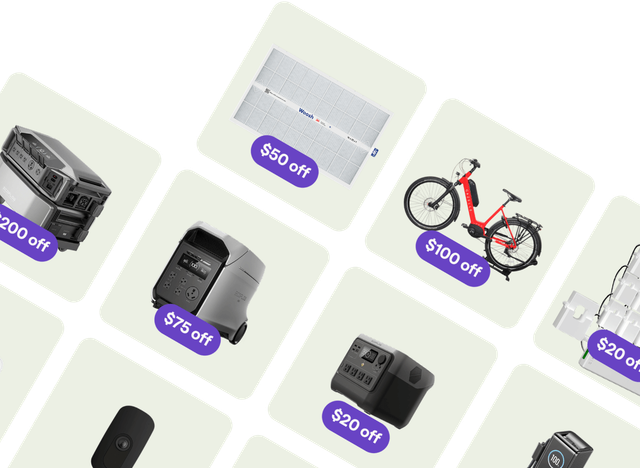 Grid of products that are available with a discount in the Palmetto marketplace