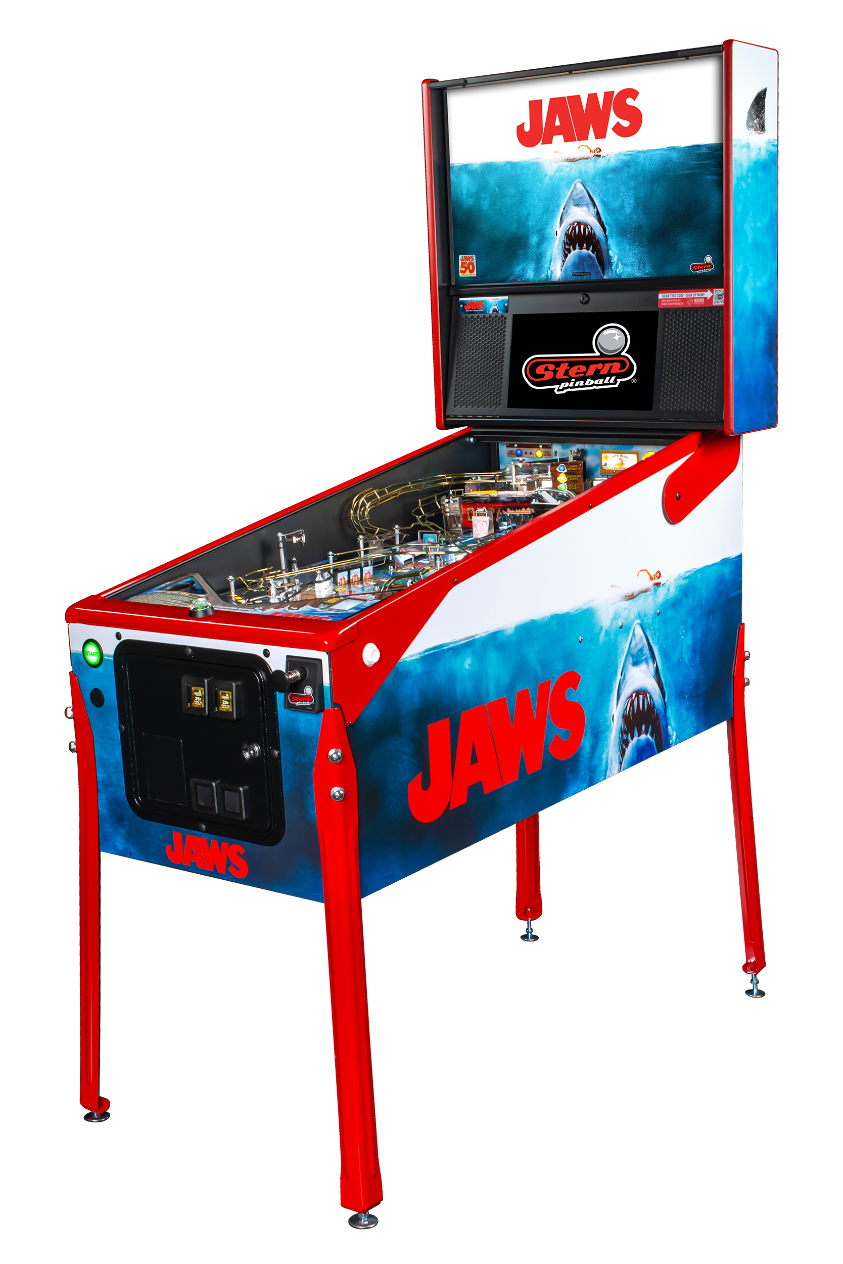 Left Facing Jaws Anniversary Edition pinball.