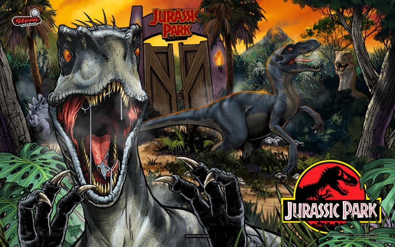 High definition translite on Jurassic Park Premium.