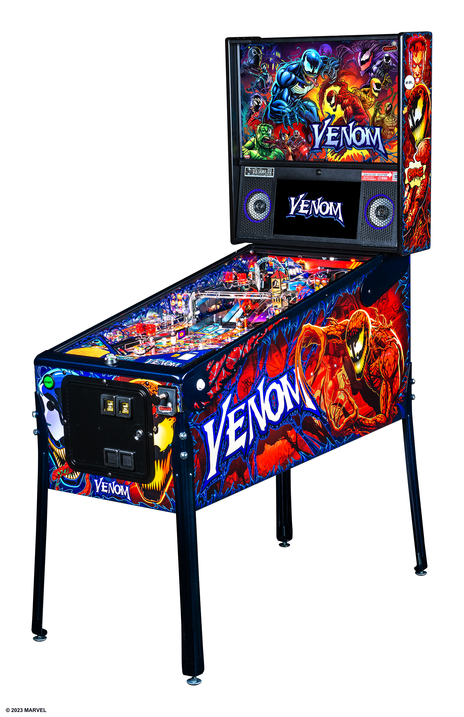Venom Limited Edition left facing cabinet.