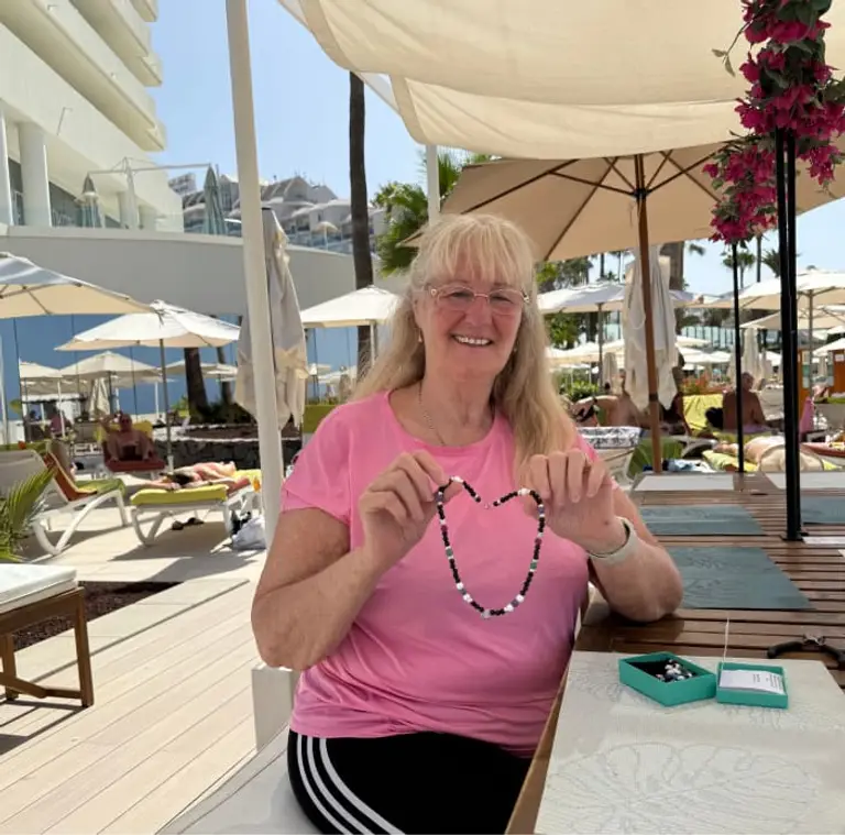 Angela won a trip for 2 to Tenerife worth £2,000