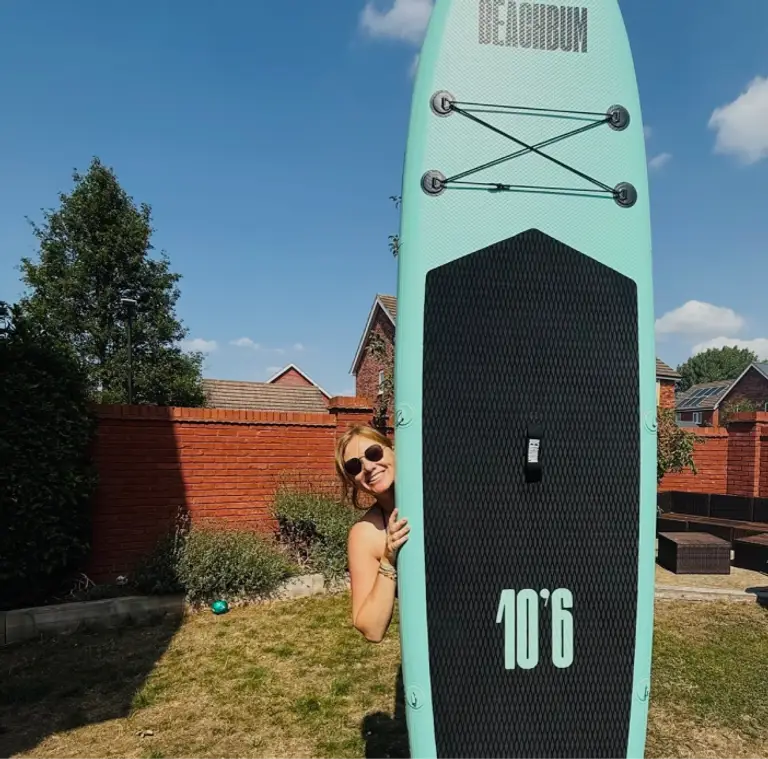 Sarah won a Beachbum Paddle Board Kit worth £300