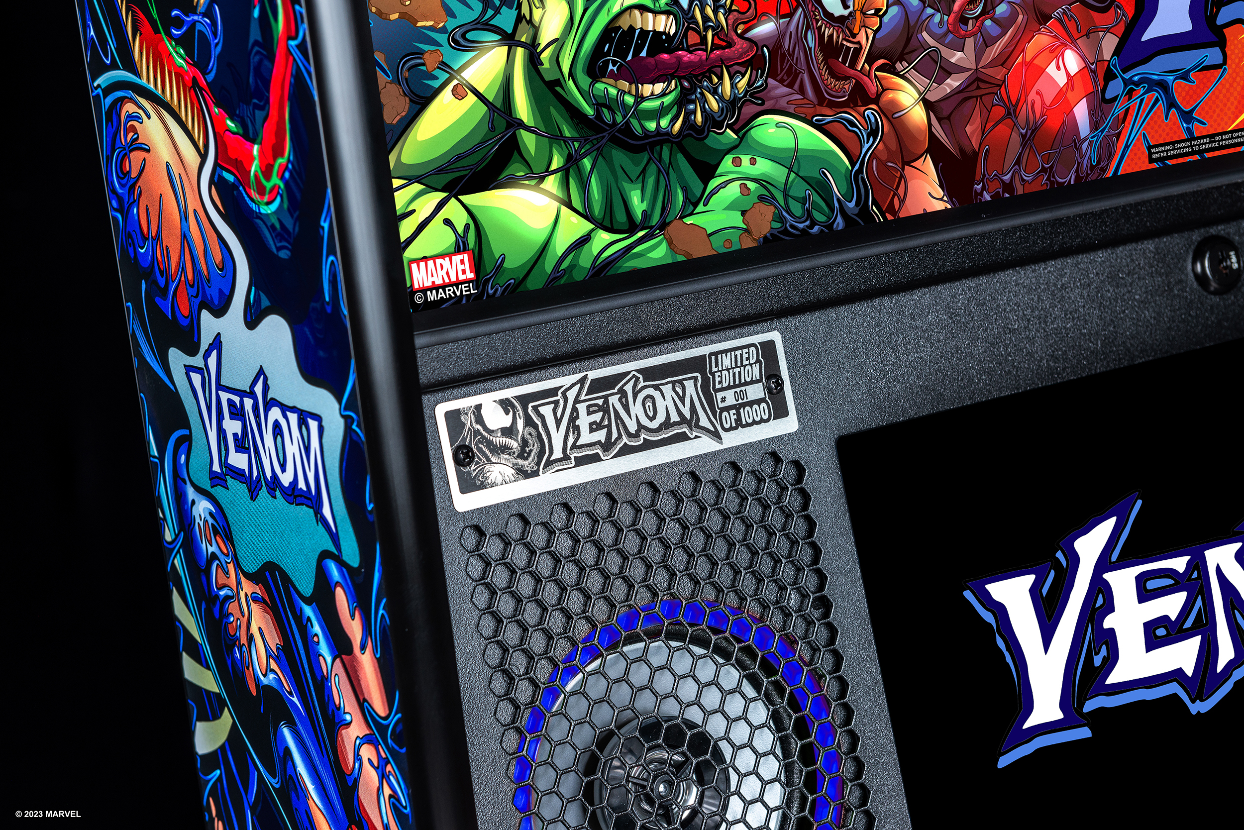 Speaker on Venom Limited Edition Pinball Machine.