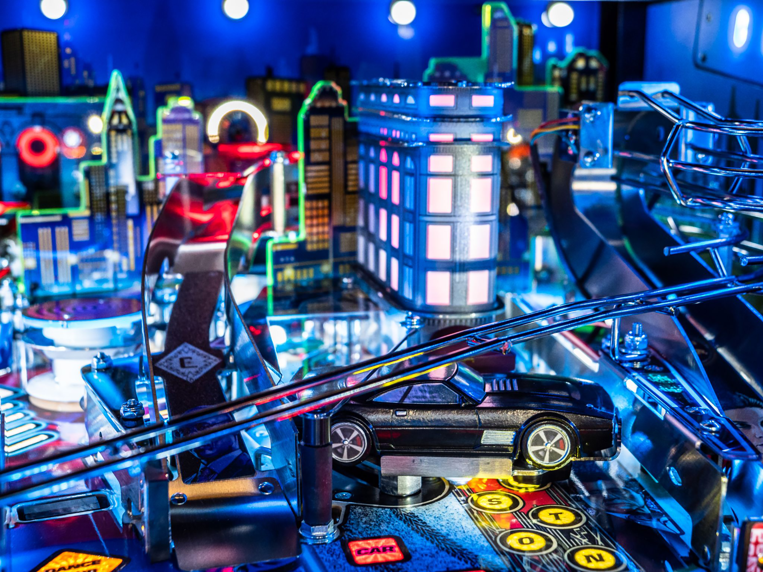 Car bash toy on John Wick pinball.