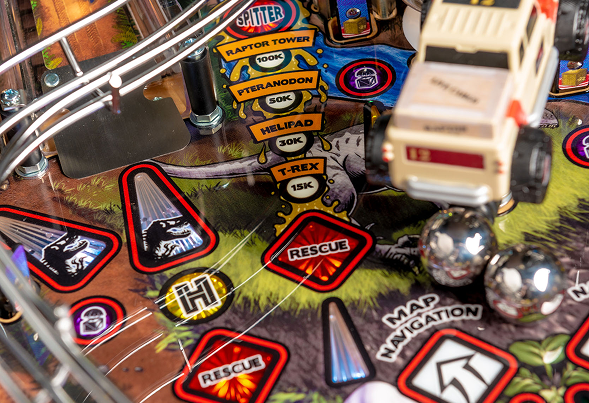 Jungle Explorer Vehicle on Jurassic Park Pro Pinball.