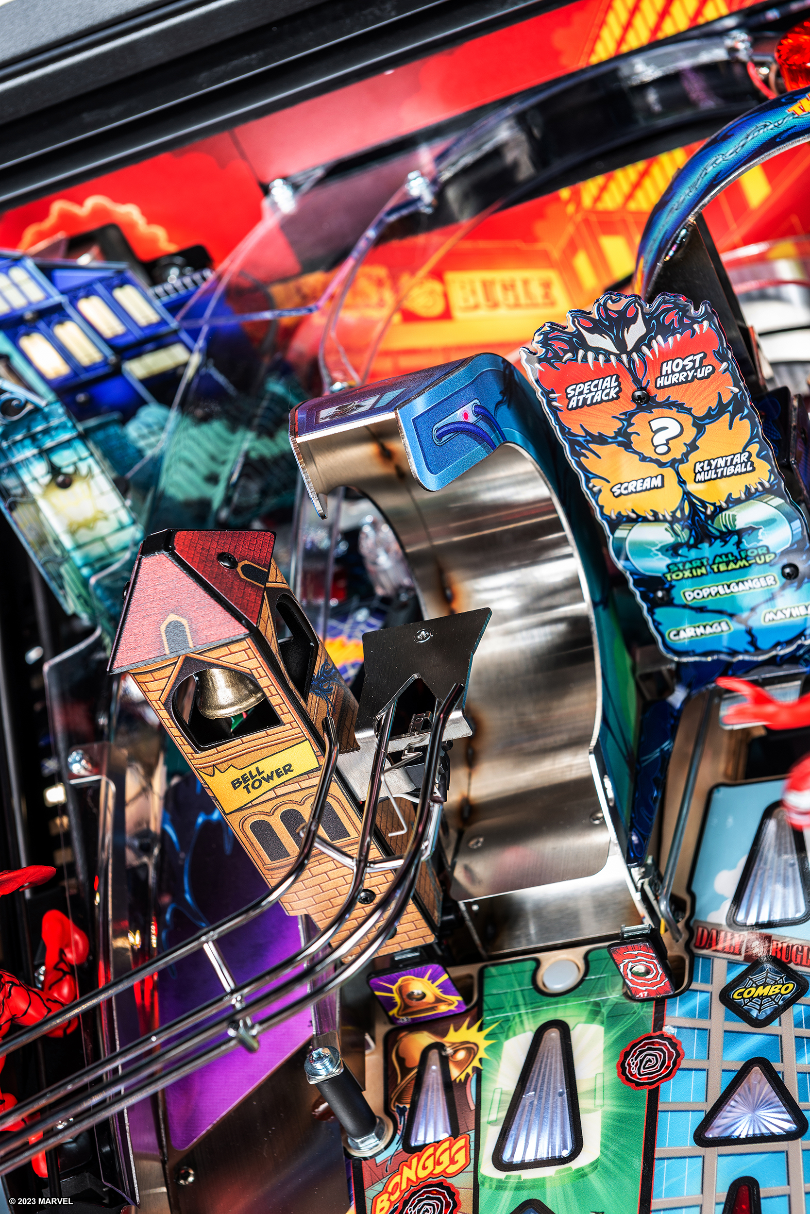 Path diverter on Venom premium pinball machine.