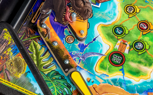 Flipper on Jurassic Park Pro Pinball.