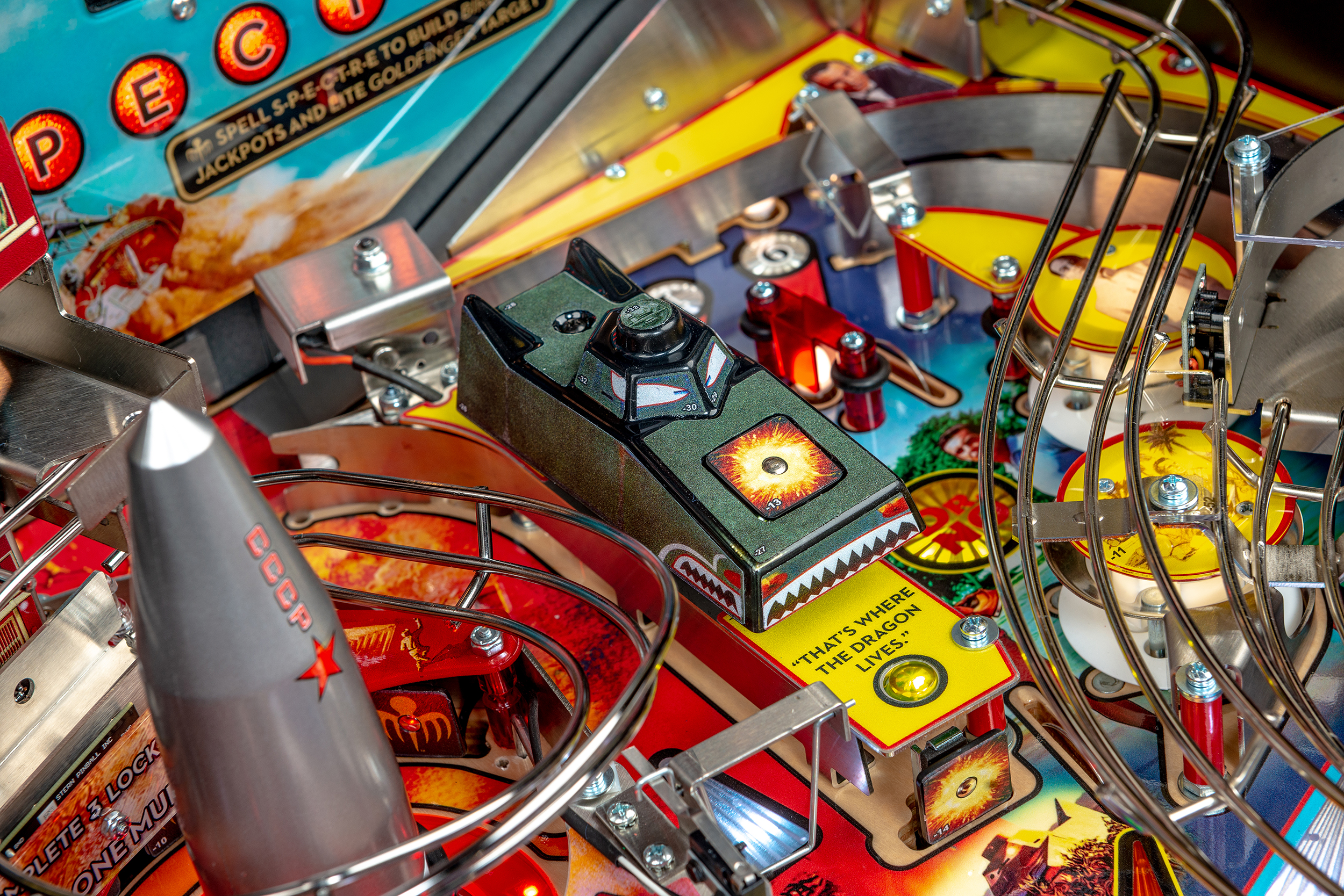 Dr. No's Dragon Tank on James Bond 007 Premium pinball.