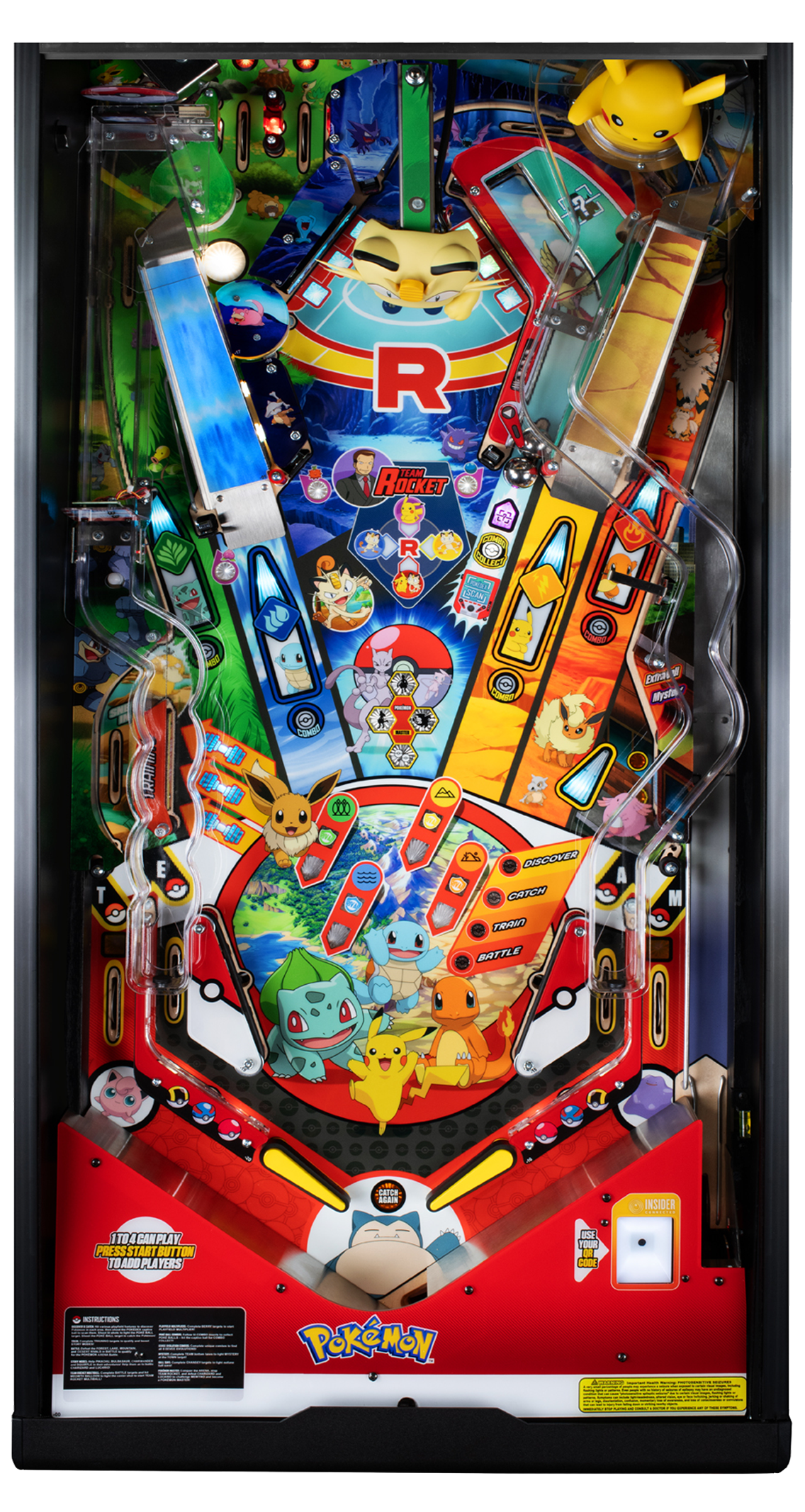Playfield image of the Home Edition Pokemon pinball machine by Stern Pinball