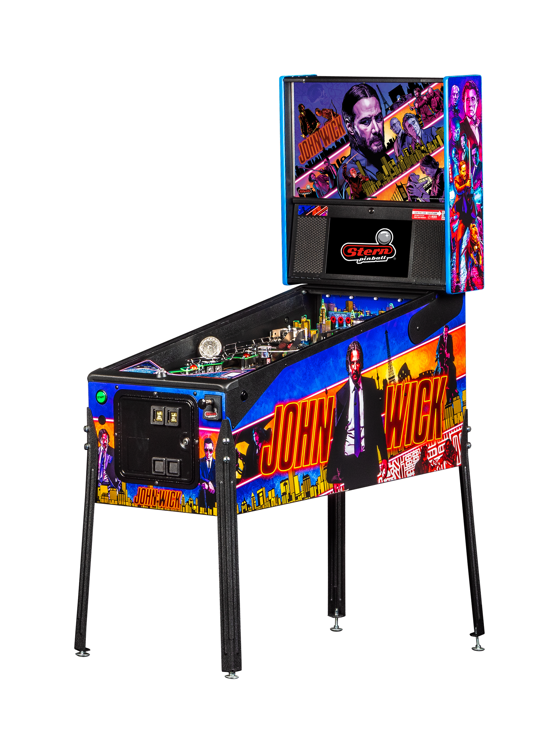 Left Facing John Wick Premium pinball.